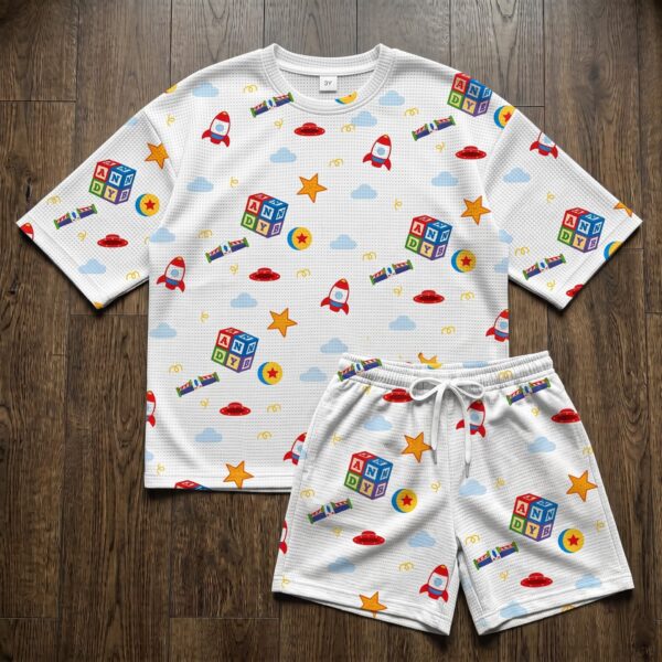Disney Chip 'n Dale Brown Stripe Waffle Loungewear Set, Character Shirt and Shorts, Theme Park Vacation Outfit (Copy)