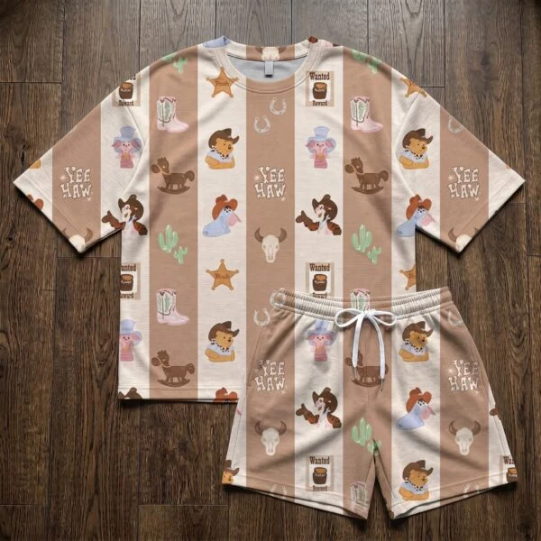 Disney Winnie The Pooh Western Waffle Sets, Eeyore Tigger Piglet Cowboy Howdy Set